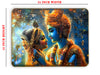 Shimmering Love Divine Radha Krishna Crystal Wall Art Painting