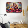Radha Krishna ji Crystal Embossed Painting
